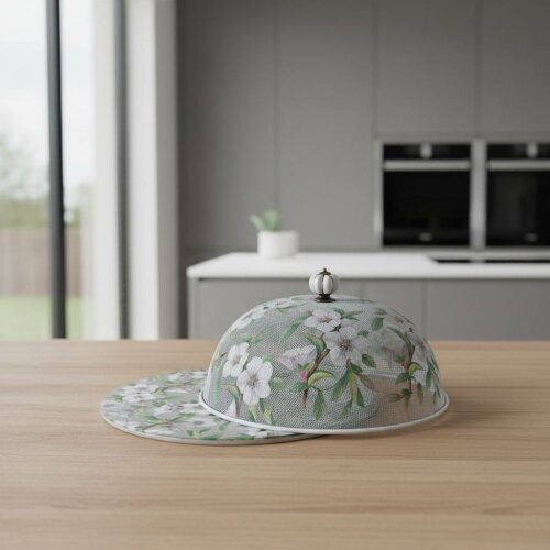 Boleira artesanal decorada/Cobre bolo decorado c/decoupage - Prat