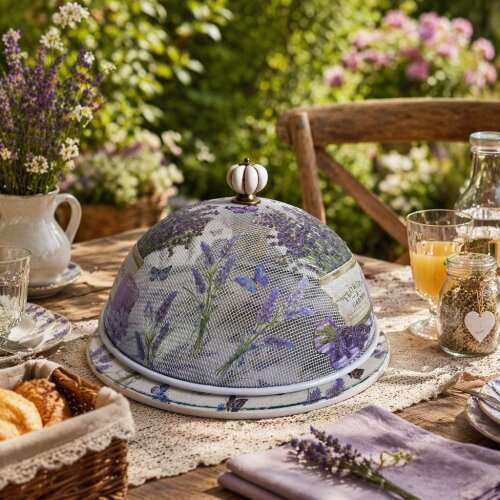 Boleira artesanal decorada/Cobre bolo decorado c/decoupage  - Pra