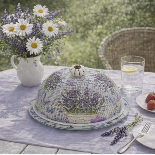 Boleira artesanal decorada/Cobre bolo decorado c/decoupage  - Pra