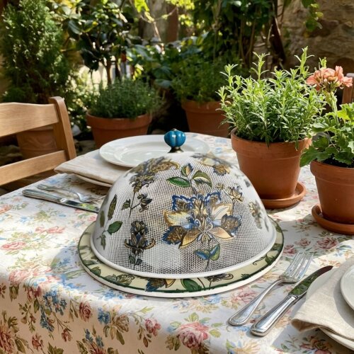 Boleira artesanal deorada/Cobre bolo decorado c/decoupage - Prato