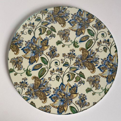 Boleira artesanal deorada/Cobre bolo decorado c/decoupage - Prato