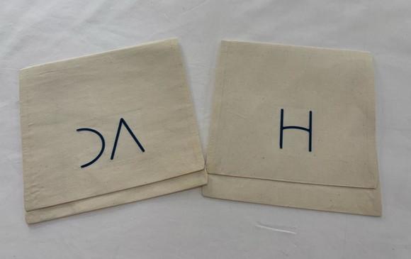 Embalagem Envelope em Algodão Cru Personalizados 16x27 cm