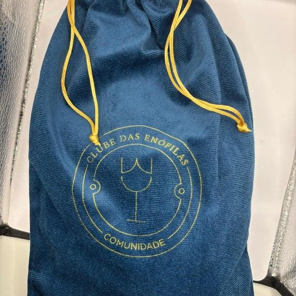 Saco de Veludo Personalizado para Cabelos e Aplique 15x25 cm
