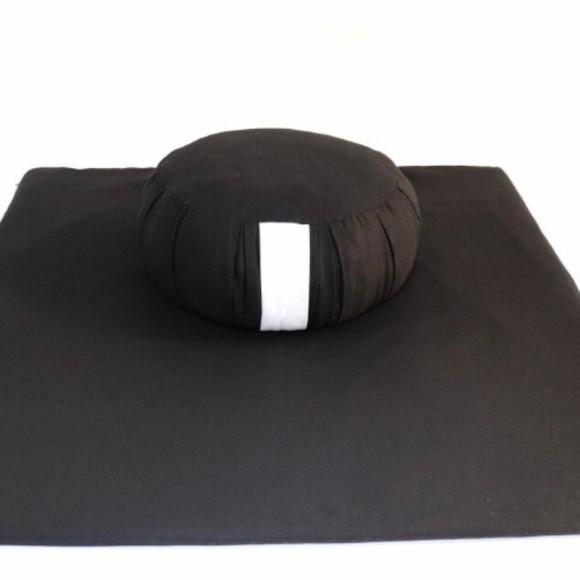 Kit de 1 Zafú e 1 Zabuton Yoga Meditação com Enchimento