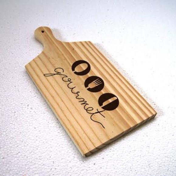 Tábuas de madeira para cortes de frio personalizadas a laser