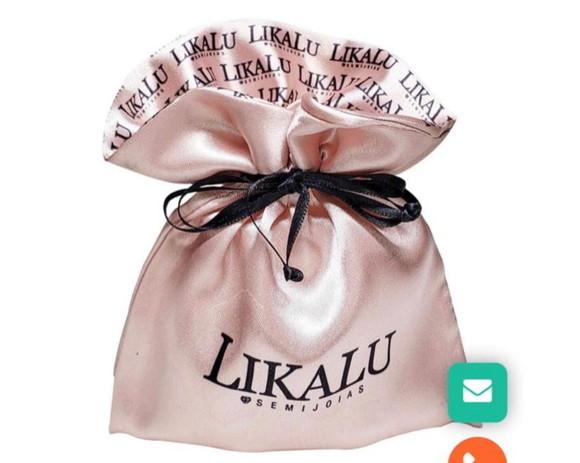 Saquinhos de Cetim Duplo Personalizados com Sua Marca 30x40