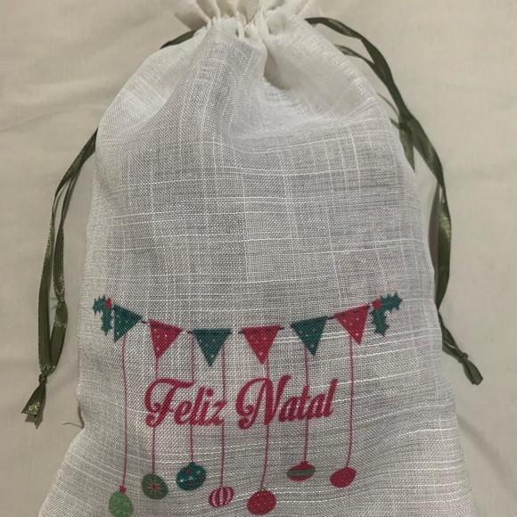 Sacos personalizados de linho para lingerie, roupas 23x30 cm