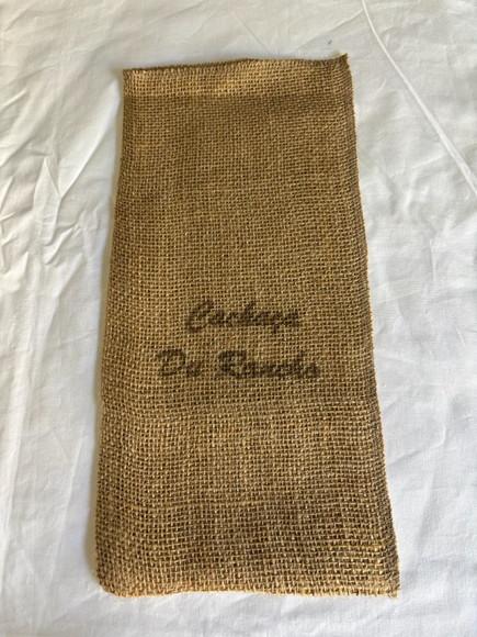 Sacos Personalizados de Juta Natural para Bebidas 16x35 cm