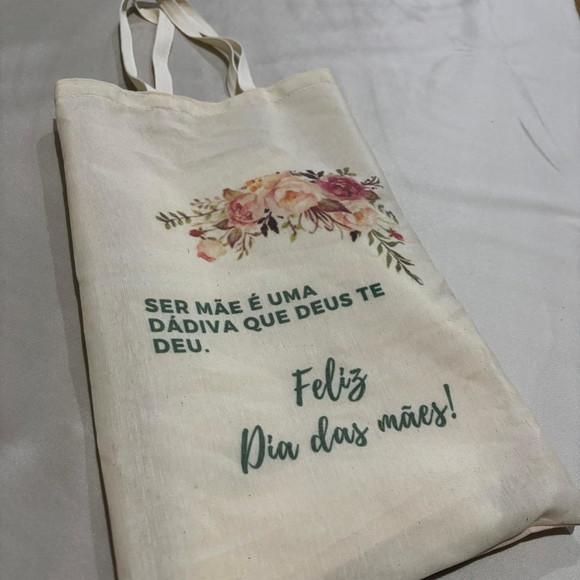 Sacolas em Algodão Misto Cru 22x35 cm Personalizadas