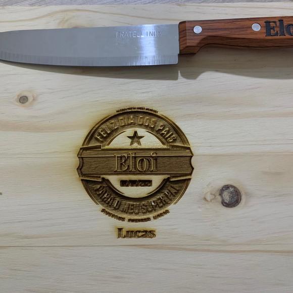 Kit churrasco personalizado presente para país e padrinhos