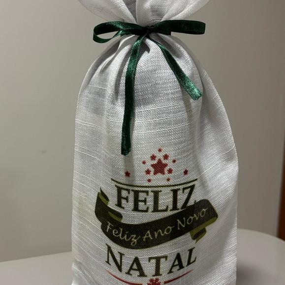 Saquinhos de Linho Personalizados para Garrafas