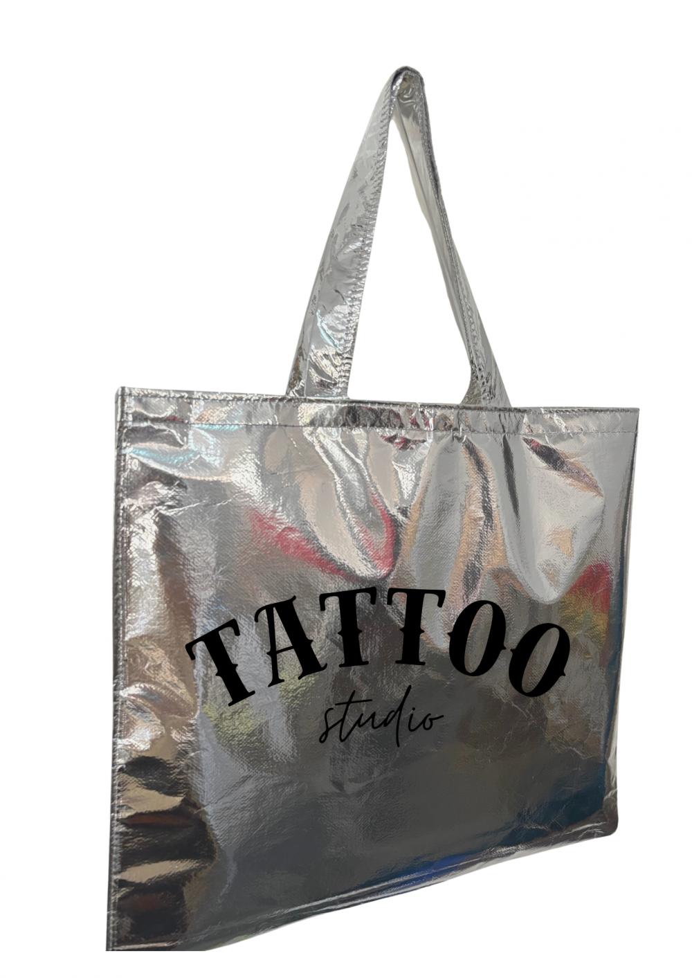 Sacolas Metalizadas 40x40cm Personalizadas com Logo ou Arte