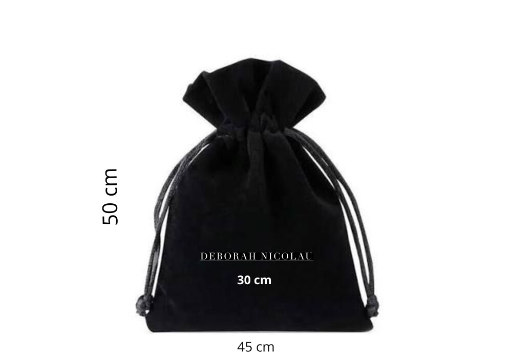 Saco de Veludo Personalizados 15x20 com Babado