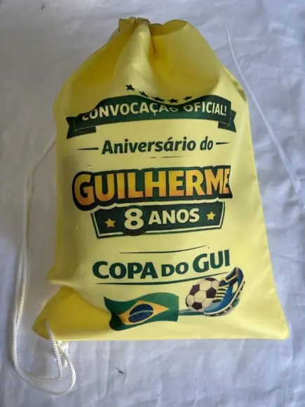 Sacochilas de Poliéster Personalizadas Copa do Mundo