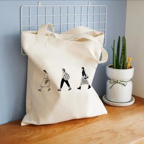 Sacolas Personalizadas em Algodão Natural 35x45 cm