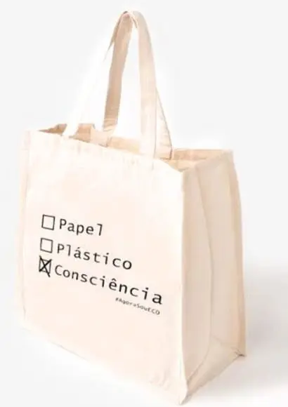 Ecobags Sacolas pra Compras em Algodão Cru Personalizadas