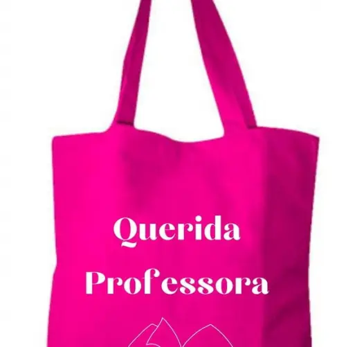 Sacolas Grandes de Brim Personalizadas Professor