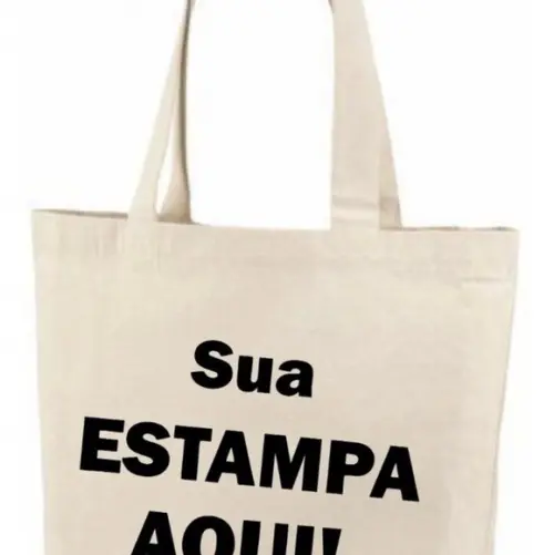 Sacolas pra Compras em Algodão Cru Grosso Personalizadas