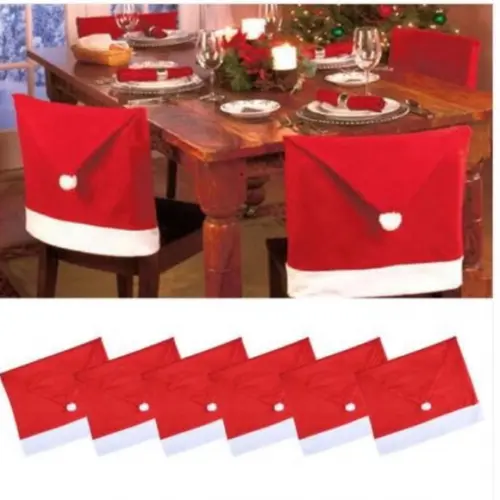 Kit com 8 Capas para Cadeira para o Natal 45 cm
