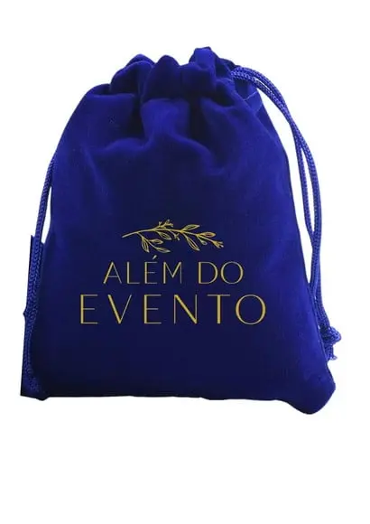 Saquinho de Veludo Personalizado para Lembrancinhas 10x15 cm