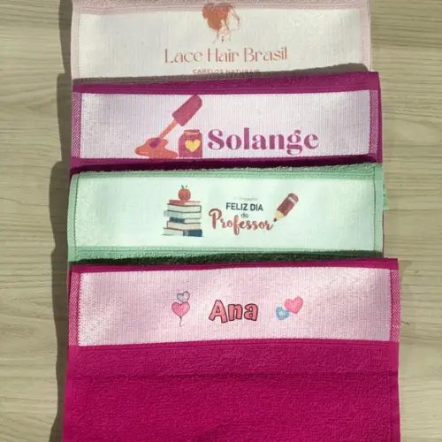 Lembrabcinha Toalha Lavabo Personalizadas com Logo Academia