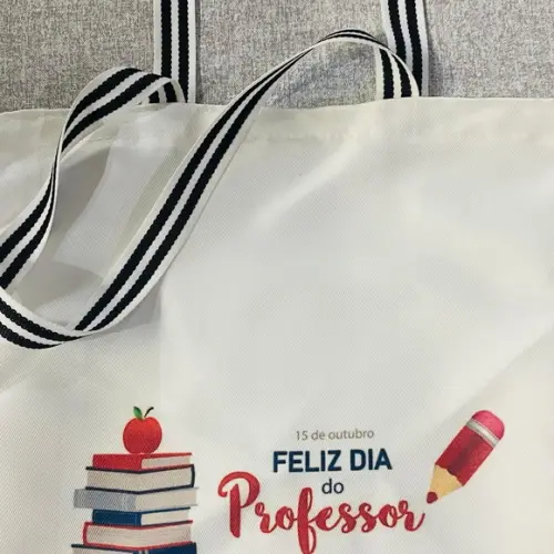 Sacolas em Poliéster Personalizadas Professor