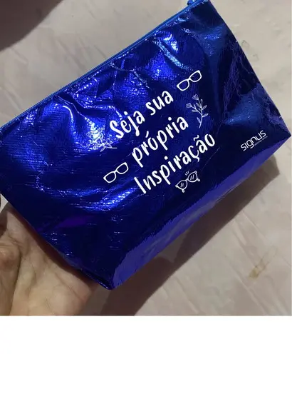 Necessaire Metalizada Personalizada com Logo ou Arte