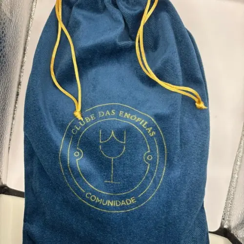 Saco de Veludo Personalizado para Cabelos e Aplique 15x25 cm