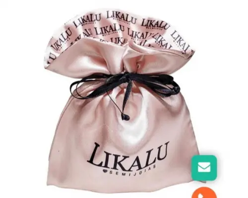 Saquinhos de Cetim Duplo Personalizados com Sua Marca 30x40