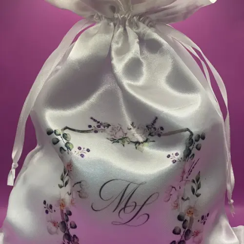 Saquinhos de Cetim Duplo Personalizados com Sua Marca