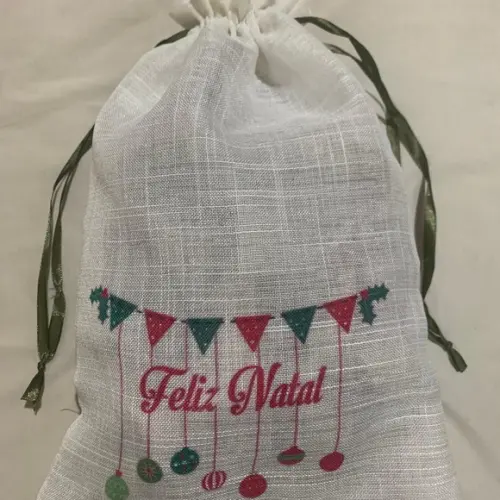 Sacos personalizados de linho para lingerie, roupas 23x30 cm