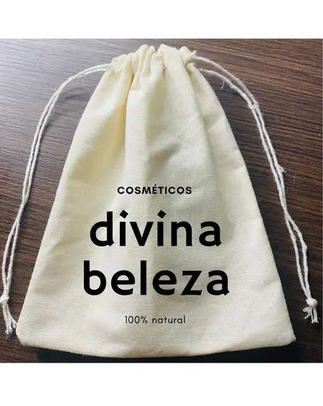 Embalagem Em Algodão Cru 100% Natural Personalizado 10x15 Cm