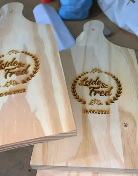 Tábua para carne, frios, hambúrguer personalizadas a laser