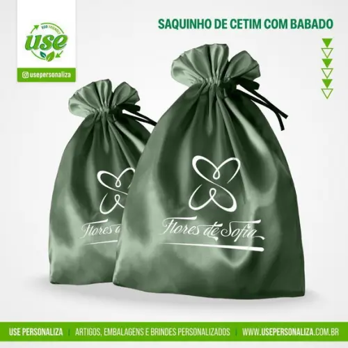 Sacos de Cetim Personalizados 30x35 cm