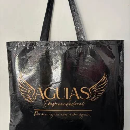 Sacolas Metalizadas 35x40cm Personalizadas com Logo ou Arte