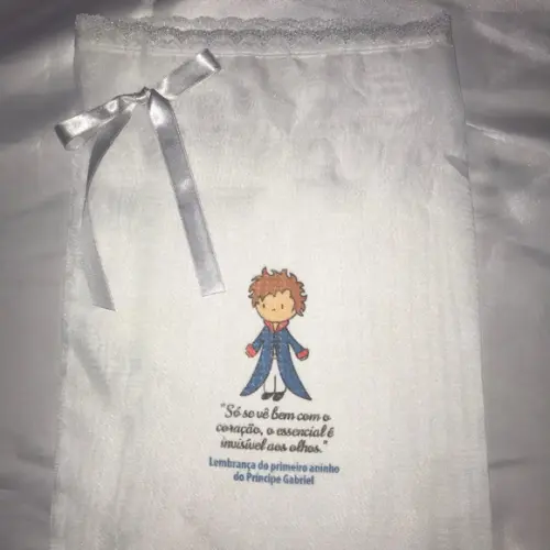 Saquinhos De Organza Personalizados + fita para laço