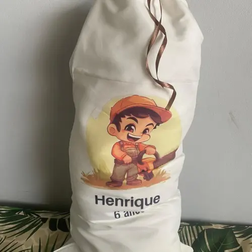 Saco para Presente Personalizados e com Fita de Cetim