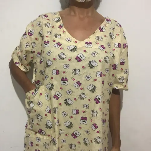 Pijama cirúrgico Odontológico brinde máscara De tricoline