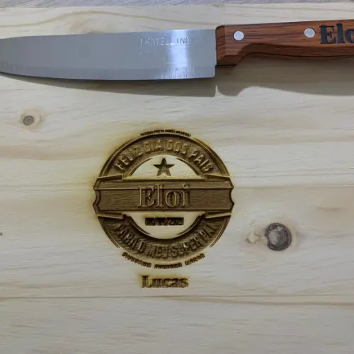 Kit churrasco personalizado presente para país e padrinhos