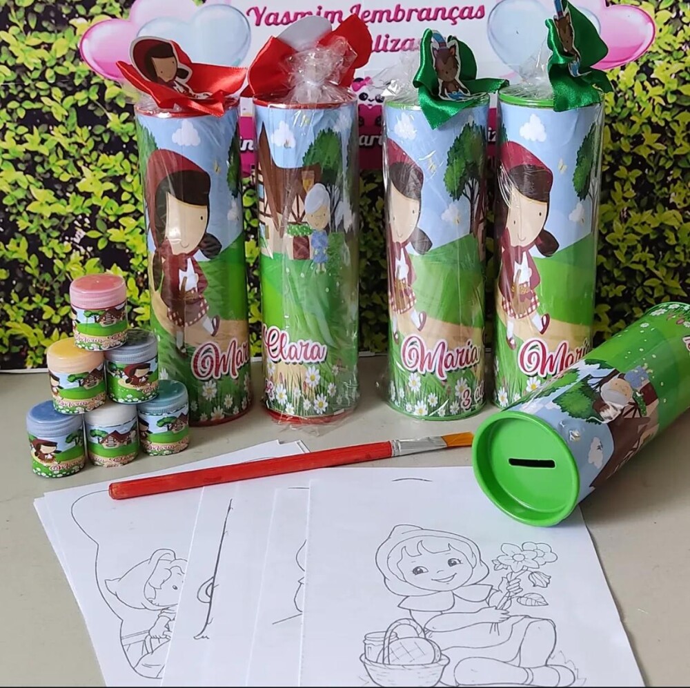 Kit Colorir na TuboLata com Guache