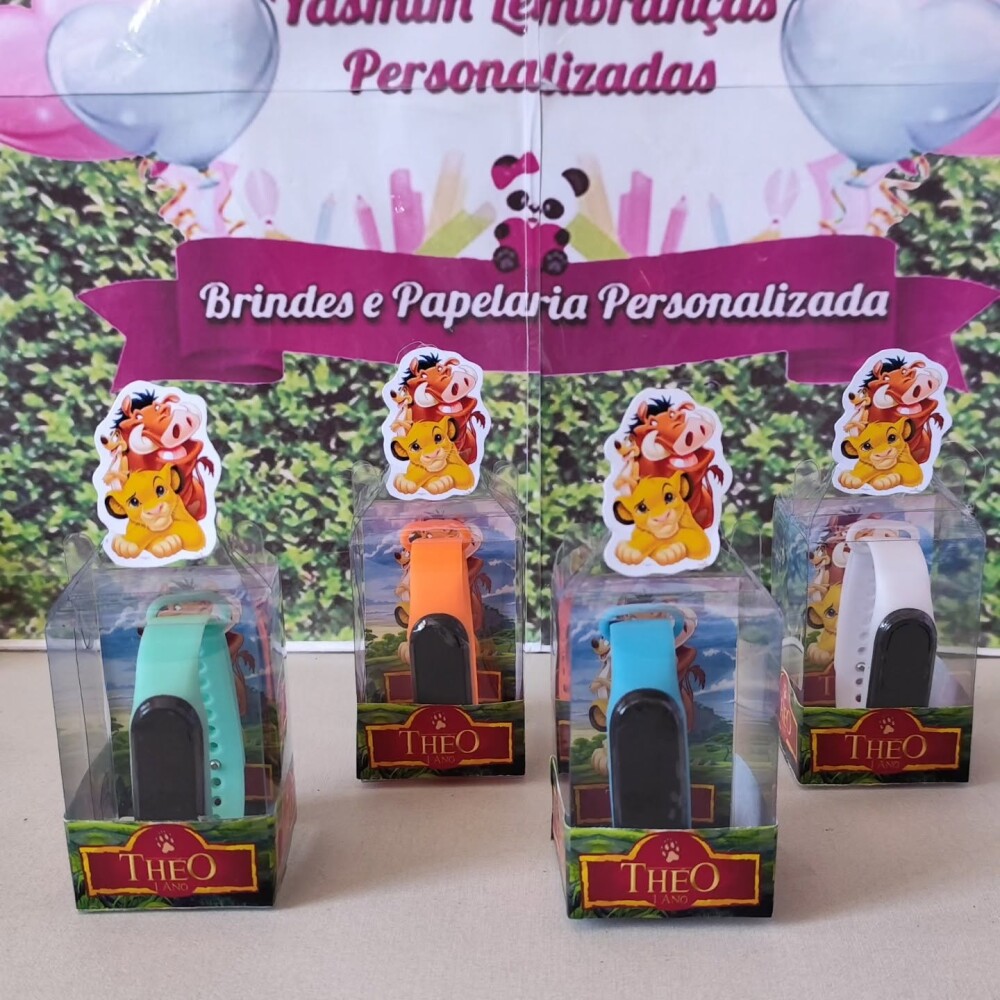 Relógio na Caixa de Acetato Personalizada