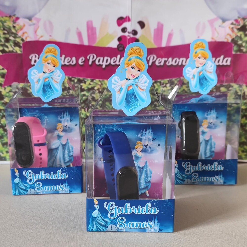 Relógio na Caixa de Acetato Personalizada