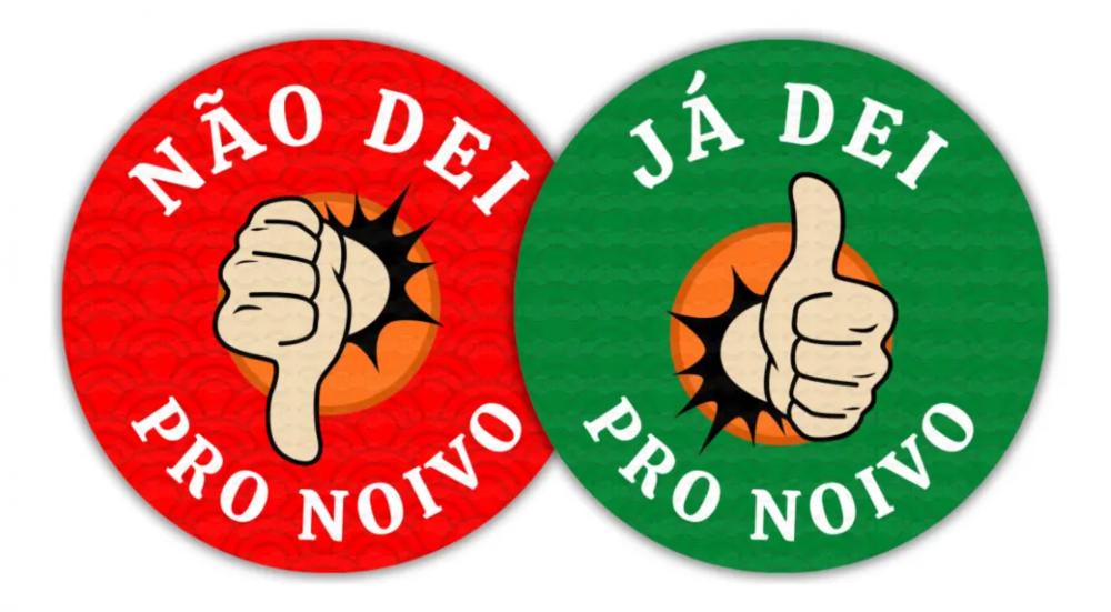Kit 100 Adesivos Já Dei Pro Noivo Casamento Hora Da Gravata