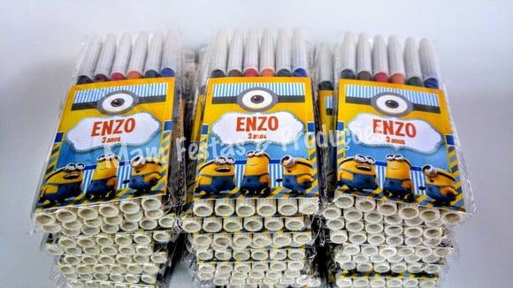 Canetinhas Personalizadas 6 Cores