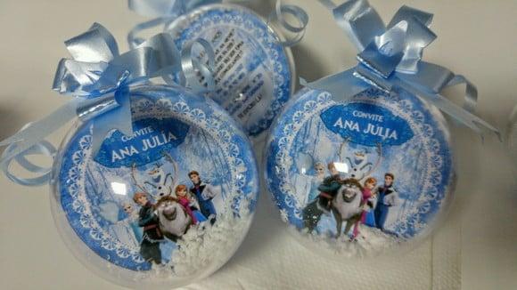 10 Convite. Bola Personalizado Frozen