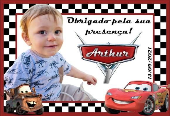 20 Foto Imã Personalizado 10x15 Carros Macqueen Disney