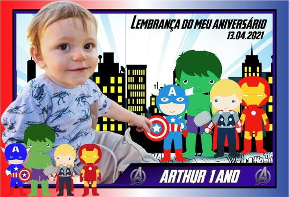 30 Foto Imã Personalizado Heróis Vingadores