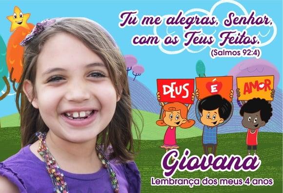 20 Foto Imã Personalizado Proteção UV 3 Palavrinhas Meninas
