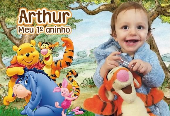 20 Foto Imã com Proteção UV NÃO DESBOTA - Ursinho Pooh