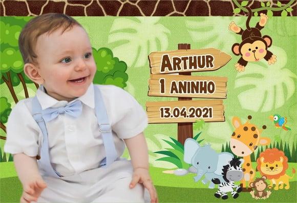25 Foto Imã Personalizado Safari Baby